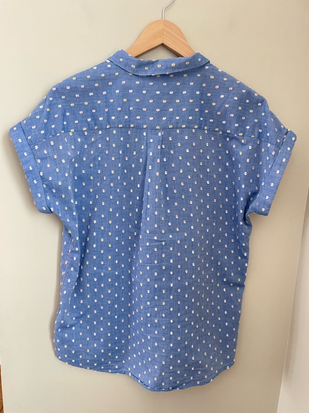 White Stuff Ellie Organic Cotton Shirt Size UK 12 US8 Cottagecore Coastal Spring - Picture 5 of 11